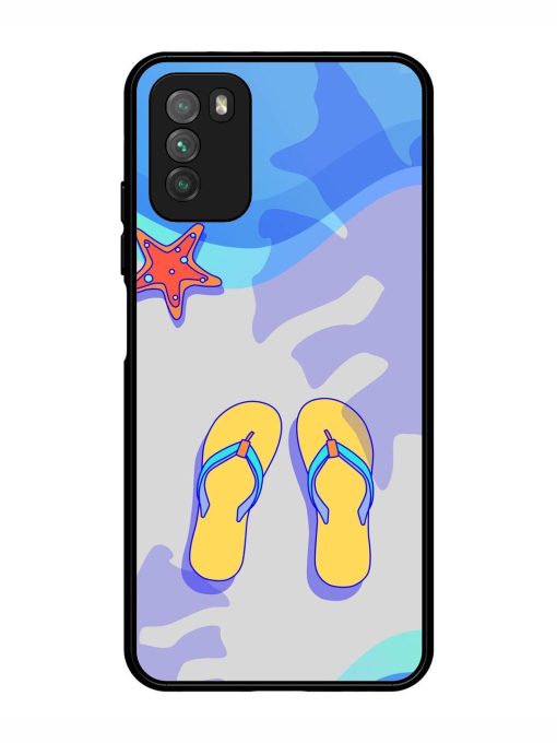 Sandy Toes And Salty Seas Glossy Soft Edge Case for Poco M3 Chachhi