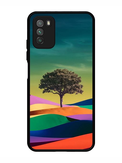 Rainbow'S Lone Sentinel Glossy Soft Edge Case for Poco M3 Chachhi