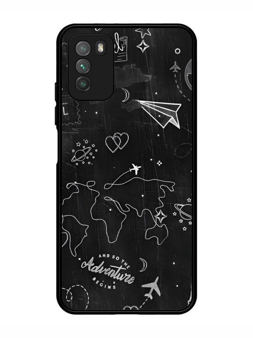 Wanderlust Sketchbook Glossy Soft Edge Case for Poco M3 Chachhi