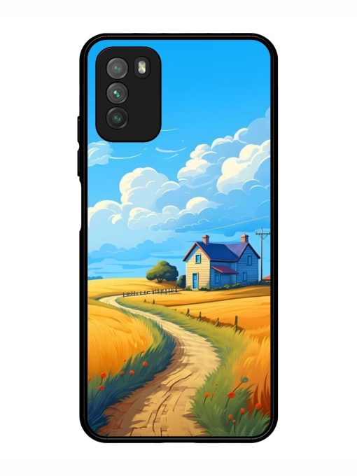 Countryside Cottage Glossy Soft Edge Case for Poco M3 Chachhi