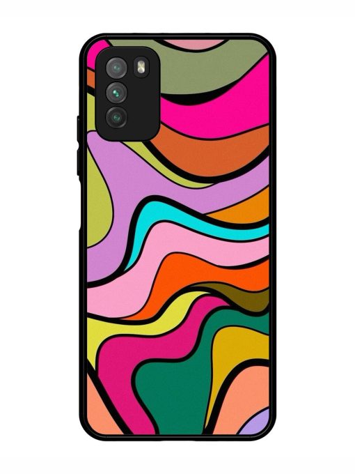 Wavy Wonder Glossy Soft Edge Case for Poco M3 Chachhi