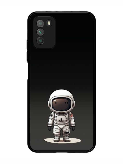 Neon Astronaut Glossy Soft Edge Case for Poco M3 Chachhi