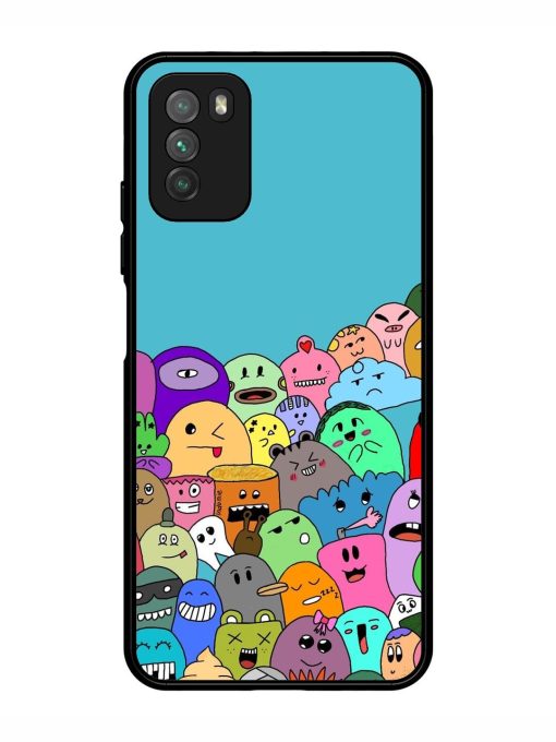 Monster Mash Glossy Soft Edge Case for Poco M3 Chachhi