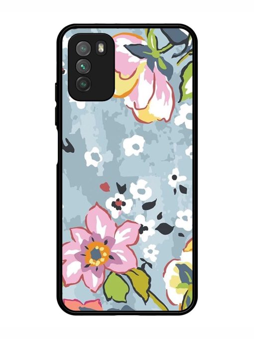 Floral Fantasy Glossy Soft Edge Case for Poco M3 Chachhi