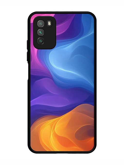 Cosmic Currents Glossy Soft Edge Case for Poco M3 Chachhi