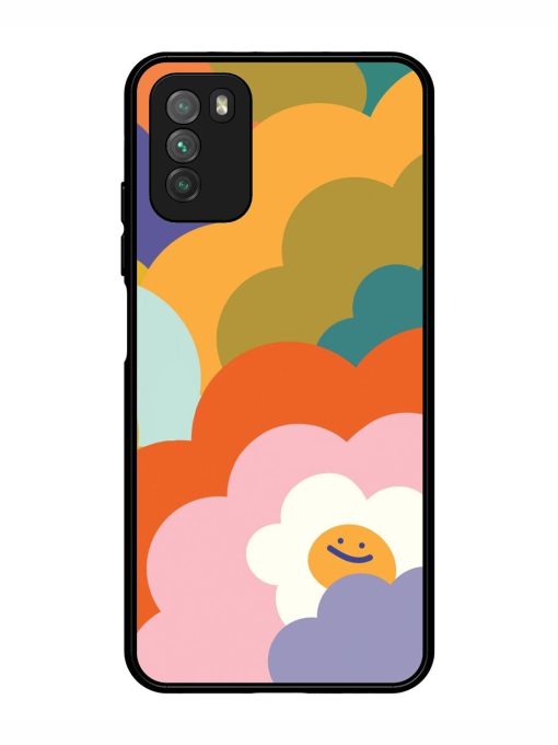 Happy Flower Power Glossy Soft Edge Case for Poco M3 Chachhi