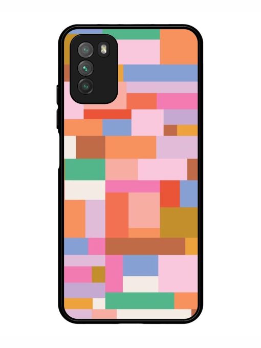 Colorful Chaos Glossy Soft Edge Case for Poco M3 Chachhi