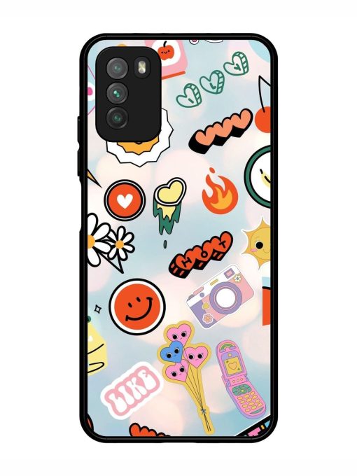 Cheerful Glossy Soft Edge Case for Poco M3 Chachhi