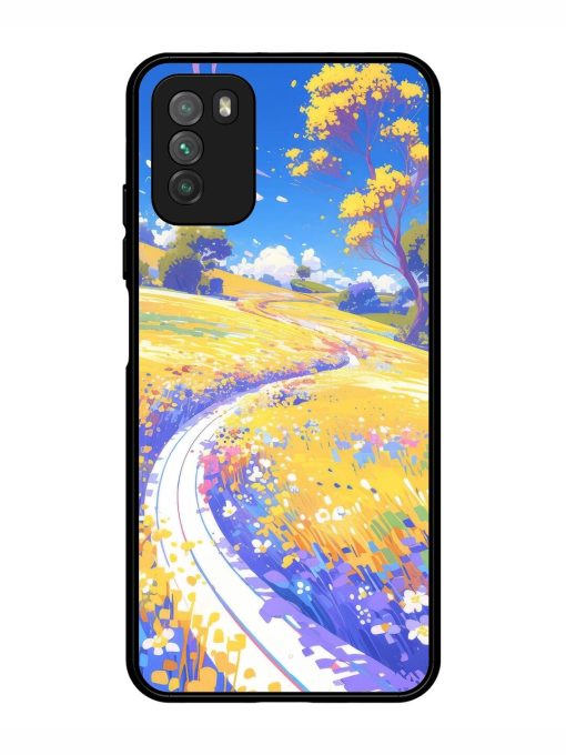 Vibrant Spring Meadow Glossy Soft Edge Case for Poco M3 Chachhi