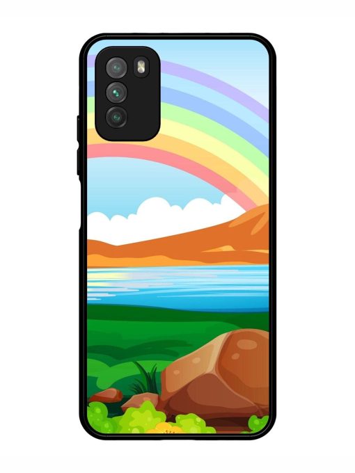 Rainbow Over The Lake Glossy Soft Edge Case for Poco M3 Chachhi