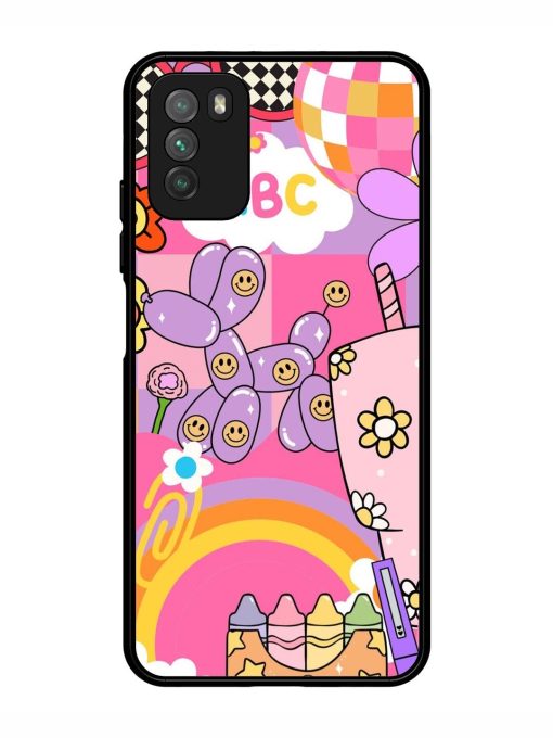 Whimsical Y2K Chaos Glossy Soft Edge Case for Poco M3