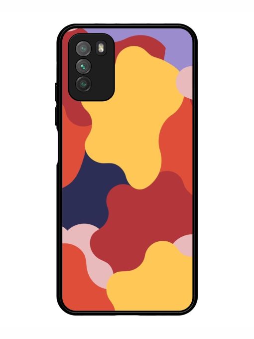 Gooey Color Chaos Glossy Soft Edge Case for Poco M3 Chachhi