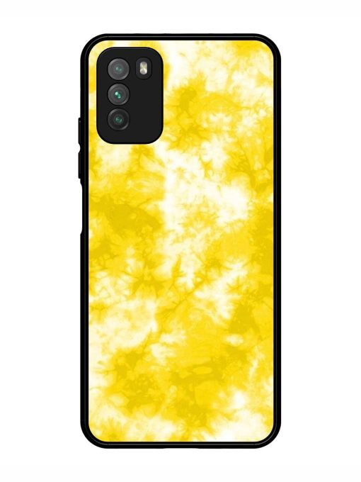 Golden Tie-Dye Twirl Glossy Soft Edge Case for Poco M3