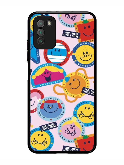 Whimsical Mr. Men & Little Miss Glossy Soft Edge Case for Poco M3 Chachhi