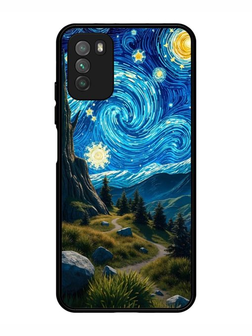 Starry Night In The Shire Glossy Soft Edge Case for Poco M3 Chachhi