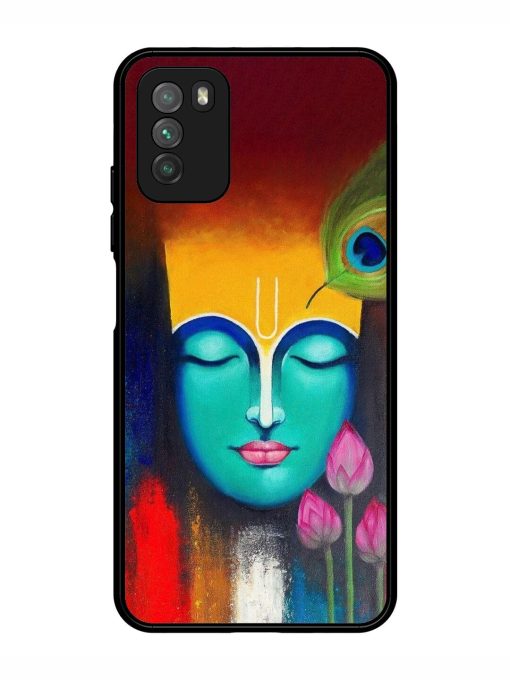 Divine Tranquility: The Face Of Krishna Glossy Soft Edge Case for Poco M3