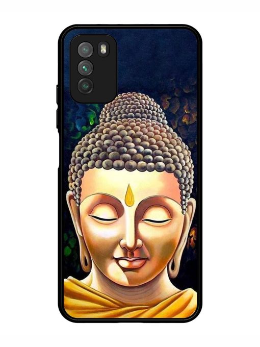 Buddha Face Glossy Soft Edge Case for Poco M3 Chachhi