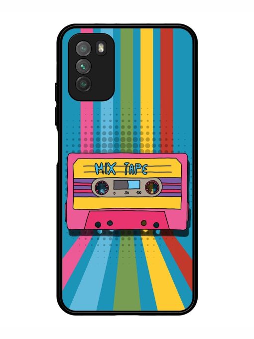 Retro Cassette Tapes Glossy Soft Edge Case for Poco M3 Chachhi