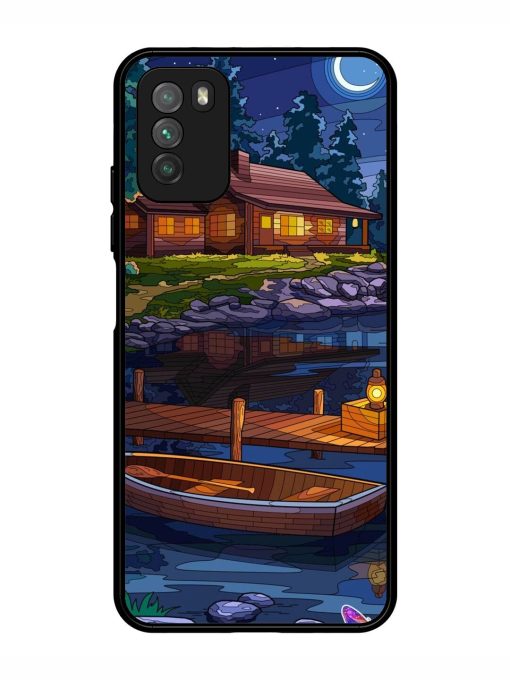 Moonlit Serenity Glossy Soft Edge Case for Poco M3 Chachhi