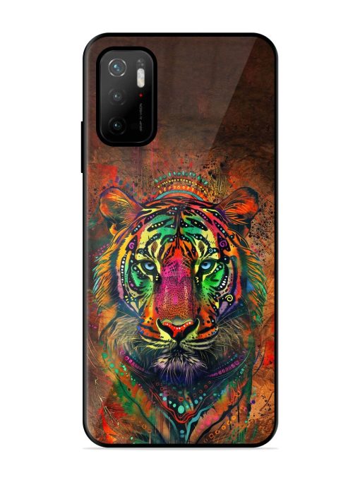 Cosmic Tiger Glossy Soft Edge Case for Poco M3 Pro (5G) Chachhi