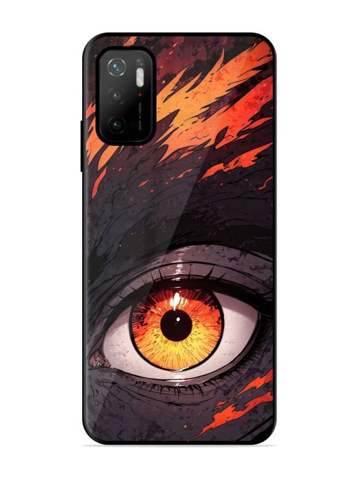 Inferno Gaze Glossy Soft Edge Case for Poco M3 Pro (5G) Chachhi