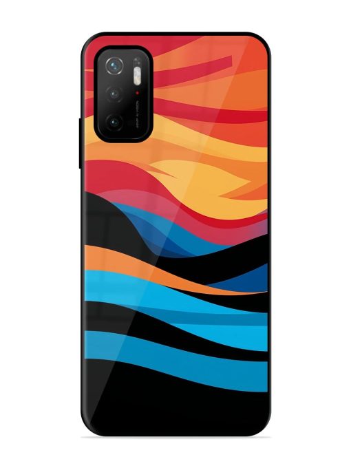 Blazing Currents Glossy Soft Edge Case for Poco M3 Pro (5G) Chachhi