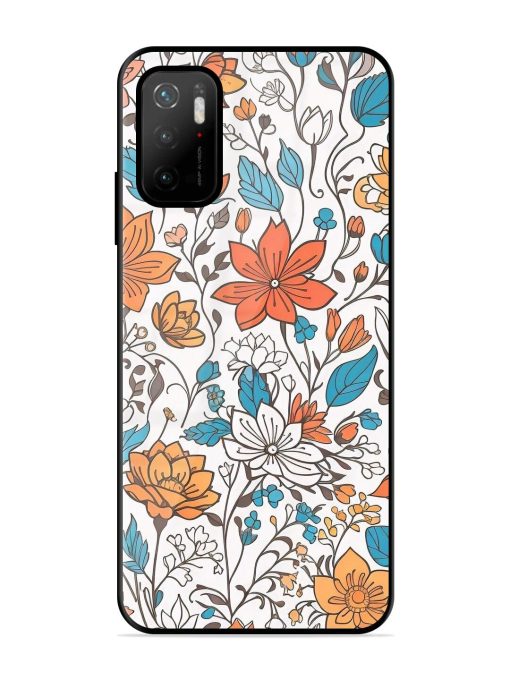 Floral Symphony Glossy Soft Edge Case for Poco M3 Pro (5G)