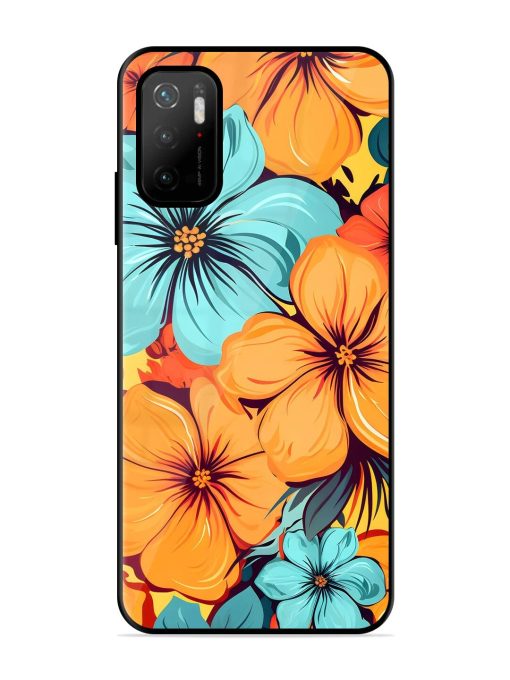 Tropical Bloom Glossy Soft Edge Case for Poco M3 Pro (5G) Chachhi