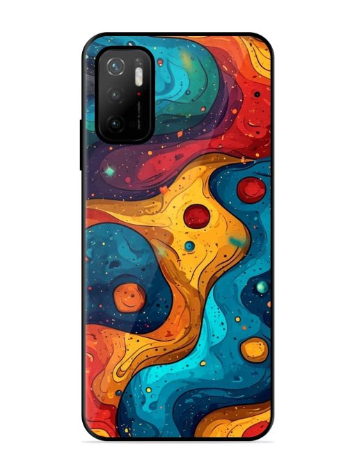 Cosmic Swirl Glossy Soft Edge Case for Poco M3 Pro (5G) Chachhi