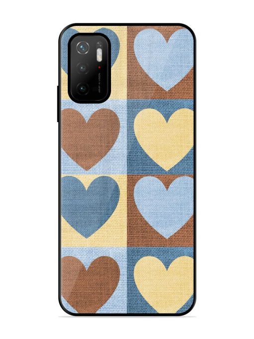 Hearts On Canvas Glossy Soft Edge Case for Poco M3 Pro (5G) Chachhi