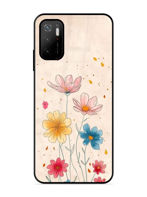 Delicate Bloom Glossy Soft Edge Case for Poco M3 Pro (5G) Chachhi