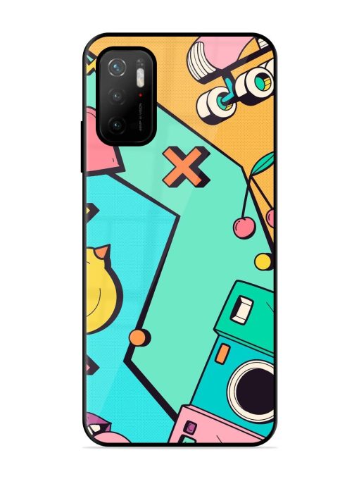 Retro Remix Glossy Soft Edge Case for Poco M3 Pro (5G) Chachhi