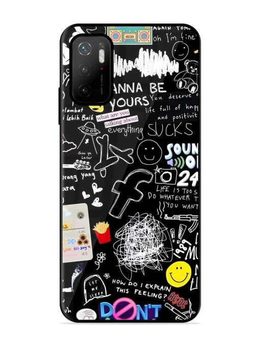 Doodle Diary Glossy Soft Edge Case for Poco M3 Pro (5G) Chachhi