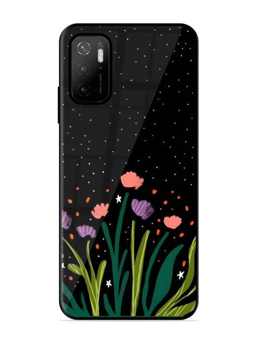 Midnight Bloom Glossy Soft Edge Case for Poco M3 Pro (5G) Chachhi