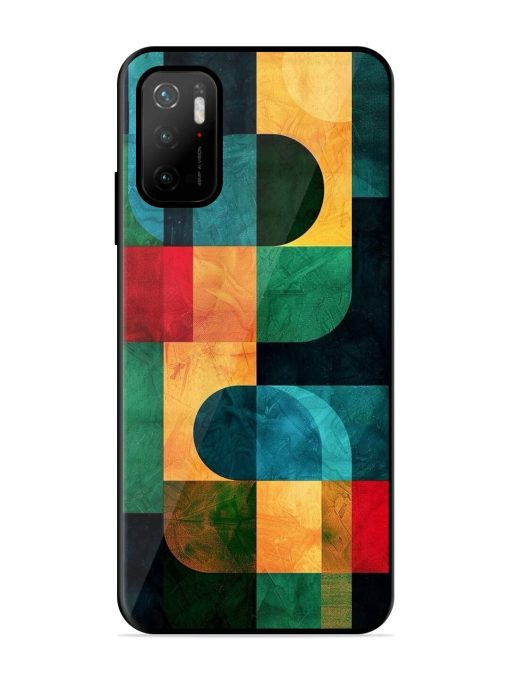 Geometric Harmony Glossy Soft Edge Case for Poco M3 Pro (5G) Chachhi