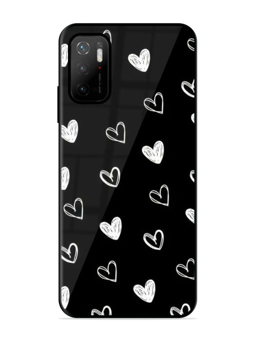 Scattered Hearts Glossy Soft Edge Case for Poco M3 Pro (5G) Chachhi