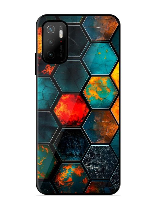 Hexagon Hive Glossy Soft Edge Case for Poco M3 Pro (5G) Chachhi