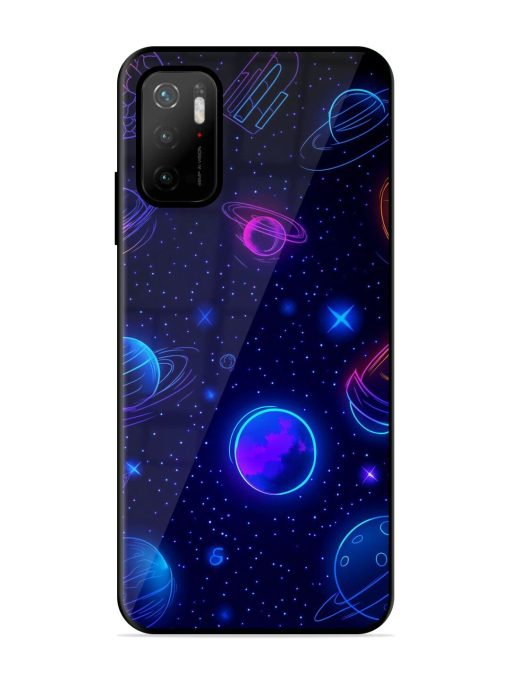 Neon Cosmos Glossy Soft Edge Case for Poco M3 Pro (5G) Chachhi