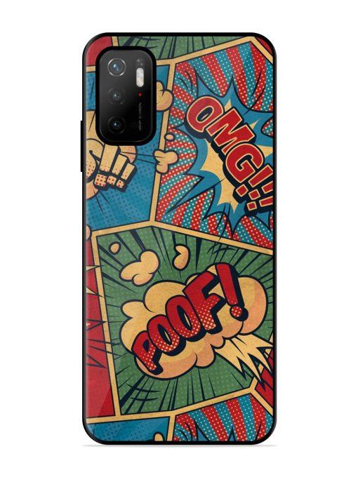 Comic Book Chaos Glossy Soft Edge Case for Poco M3 Pro (5G) Chachhi