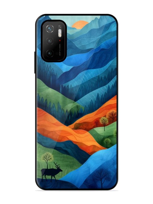 Layers Of The Land Glossy Soft Edge Case for Poco M3 Pro (5G) Chachhi