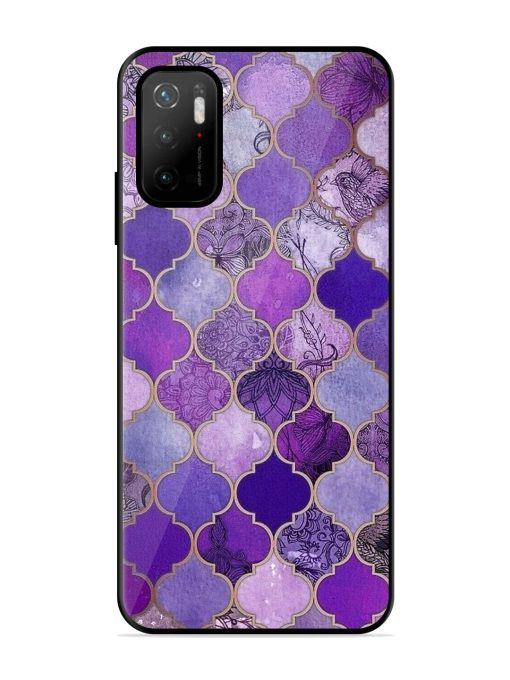 Purple Mosaic Magic Glossy Soft Edge Case for Poco M3 Pro (5G) Chachhi