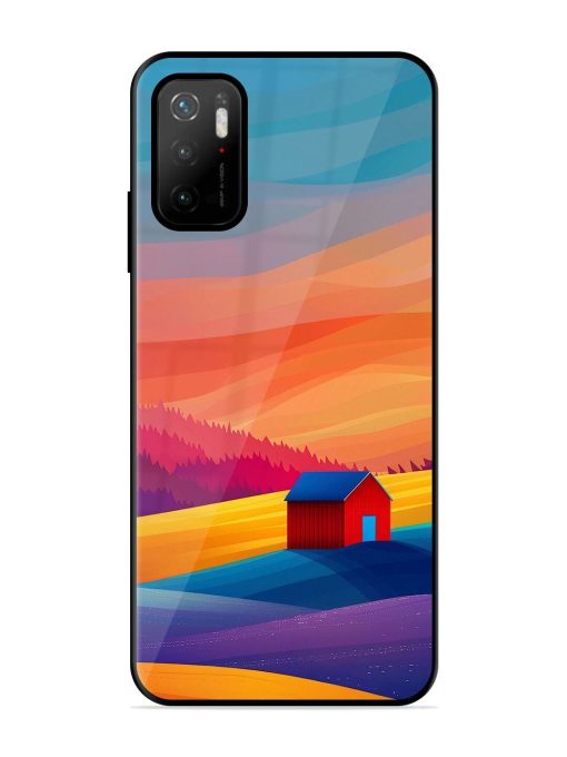 Sunset Solitude Glossy Soft Edge Case for Poco M3 Pro (5G) Chachhi