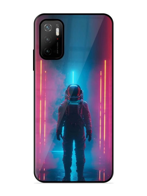 Neon Astronaut Glossy Soft Edge Case for Poco M3 Pro (5G) Chachhi