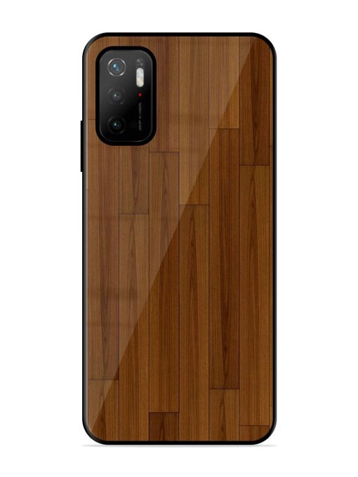 Warm Woodgrain Glossy Soft Edge Case for Poco M3 Pro (5G) Chachhi