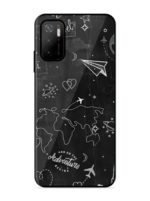 Wanderlust Sketchbook Glossy Soft Edge Case for Poco M3 Pro (5G) Chachhi