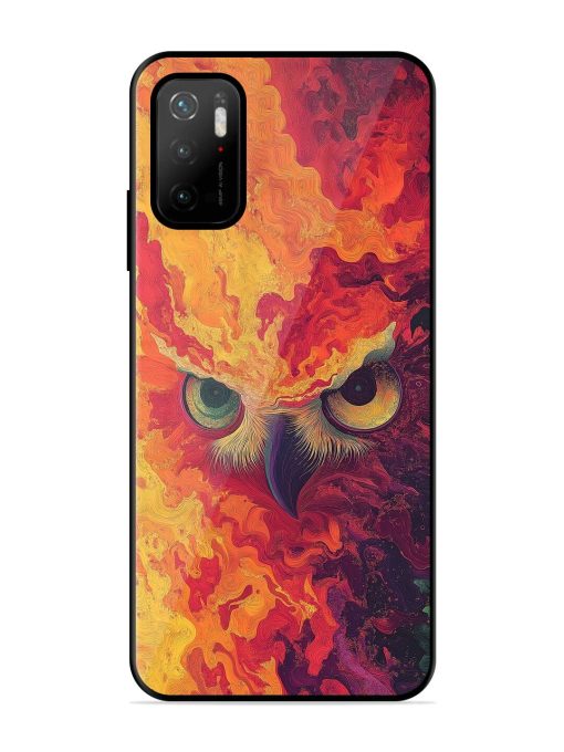 Fiery Owl Glossy Soft Edge Case for Poco M3 Pro (5G) Chachhi