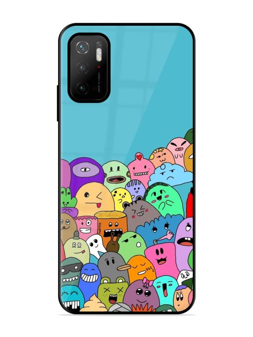 Monster Mash Glossy Soft Edge Case for Poco M3 Pro (5G) Chachhi