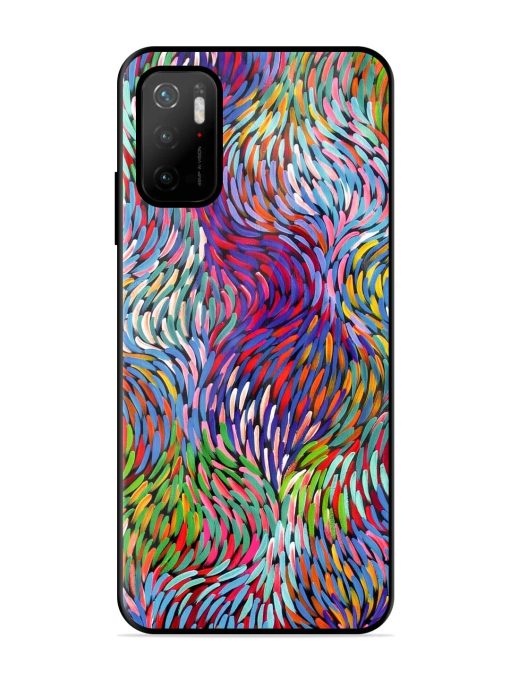 Vibrant Waves Glossy Soft Edge Case for Poco M3 Pro (5G) Chachhi