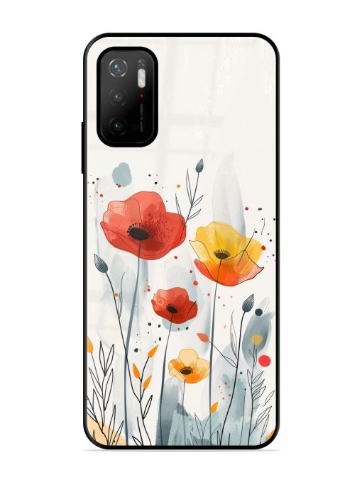 Poppy Fields Glossy Soft Edge Case for Poco M3 Pro (5G) Chachhi