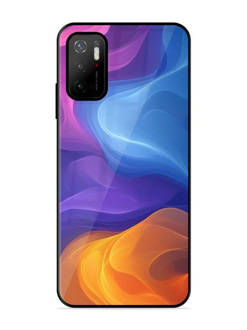 Cosmic Currents Glossy Soft Edge Case for Poco M3 Pro (5G) Chachhi